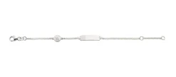 ID-Bracelet Panzer Silber 925 Schutzengel, 1.6mm, 14cm