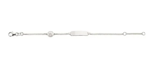 ID-Bracelet Panzer Silber 925 Schutzengel, 1.6mm, 14cm