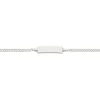ID-Bracelet Panzer Silber 925, 2.1mm, 14cm