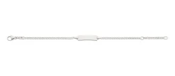ID-Bracelet Panzer Silber 925, 2.1mm, 14cm