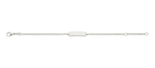 ID-Bracelet Panzer Silber 925, 2.1mm, 14cm