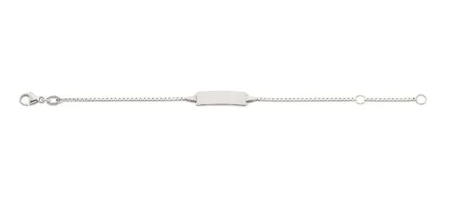 ID-Bracelet Venezianer Silber 925, 1.1mm, 14cm