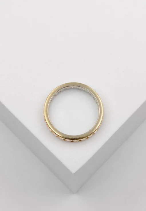 Memoire Ring Gelbgold 750 Zirkonia