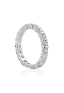 Memoire Ring Weissgold 750 Zirkonia