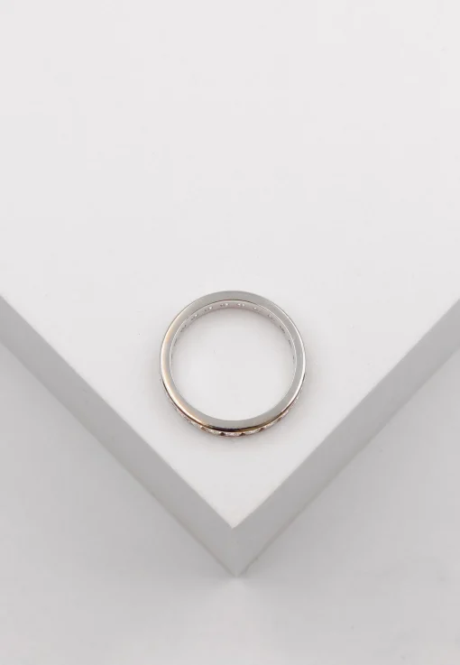 Memoire Ring Weissgold 750 Zirkonia