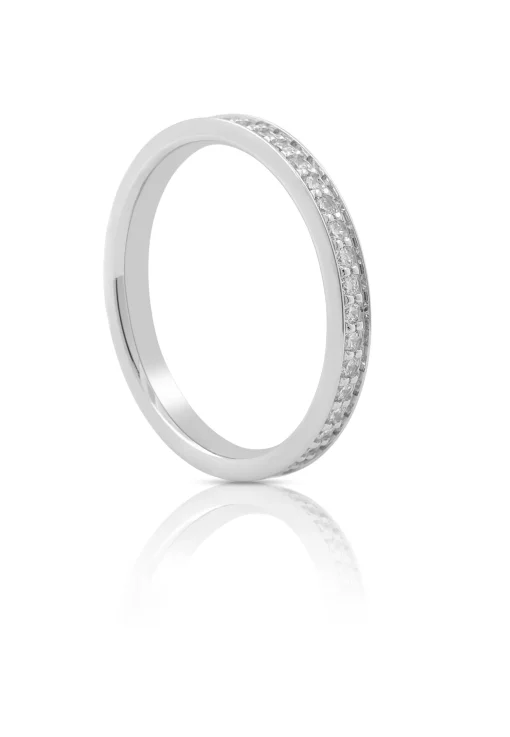 Mémoire Ring Diamant 0.50ct. Weissgold 750