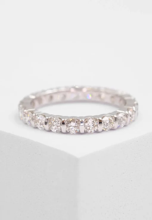 Mémoire Ring Diamant 1.50ct. Weissgold 750