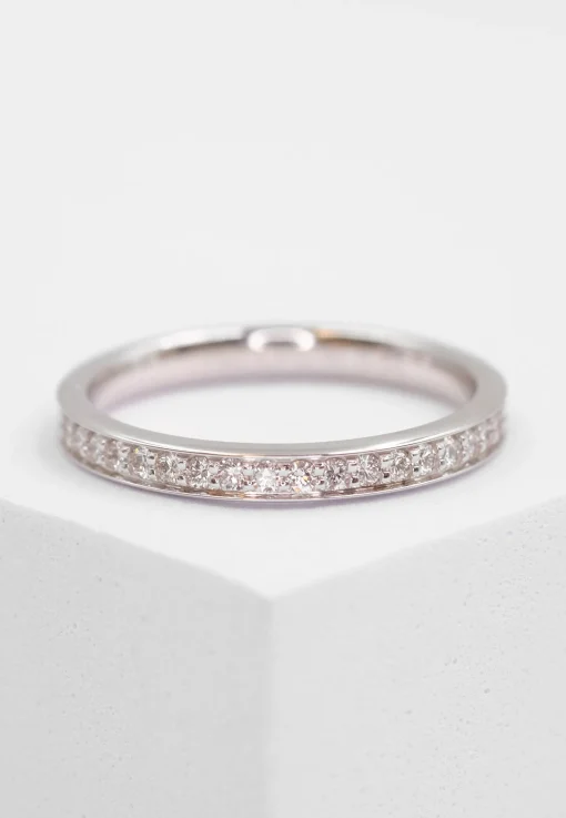 Mémoire Ring Diamant 0.50ct. Weissgold 750