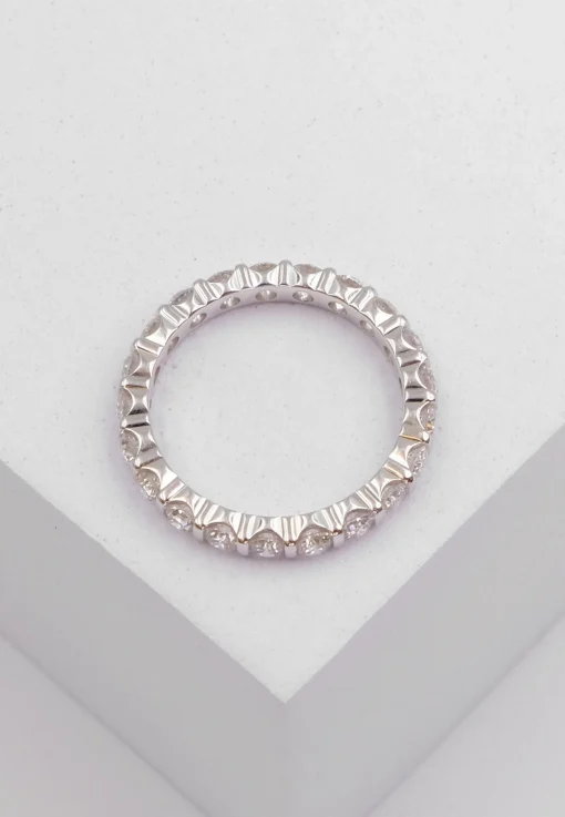 Mémoire Ring Diamant 1.50ct. Weissgold 750