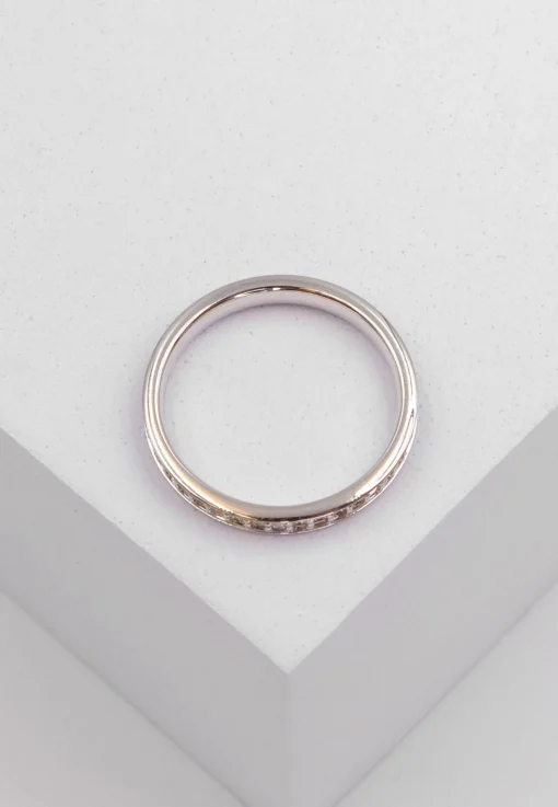 Mémoire Ring Diamant 0.50ct. Weissgold 750