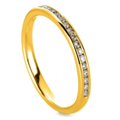 Mémoire-Ring 750/18K Gelbgold Diamant 0.15ct.
