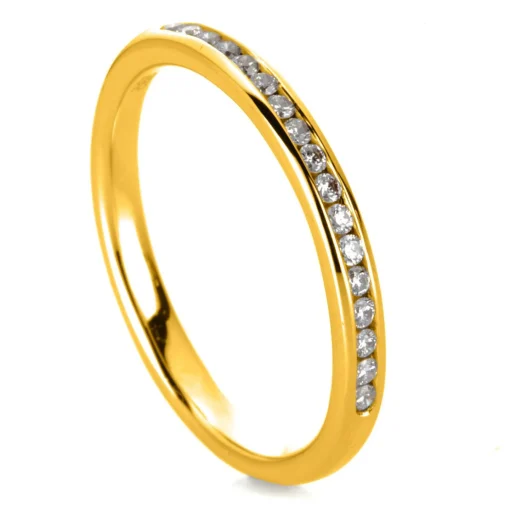 Mémoire-Ring 750/18K Gelbgold Diamant 0.15ct.