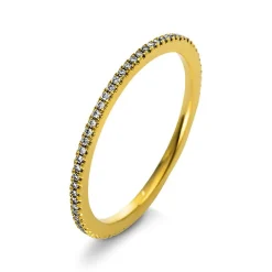 Mémoire-Ring 750/18K Gelbgold Diamant 0.14ct.