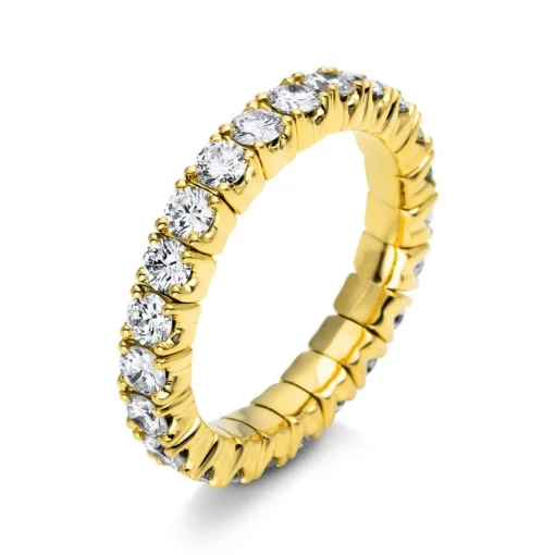Mémoire-Ring 750/18K Gelbgold Diamant 1.82ct.