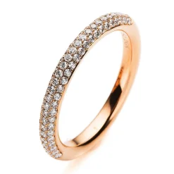 Mémoire-Ring 750/18K Rotgold Diamant 0.35ct.