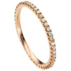 Mémoire-Ring 750/18K Rotgold Diamant 0.32ct.