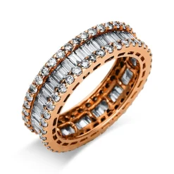 Mémoire-Ring 750/18K Rotgold Diamant 2.9ct.