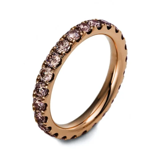 Mémoire-Ring 750/18K Rotgold Diamant 1.75ct.
