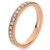 Mémoire-Ring 750/18K Rotgold Diamant 0.75ct.