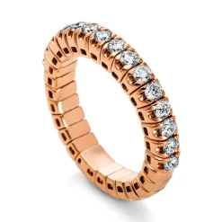 Mémoire-Ring 750/18K Rotgold Diamant 0.71ct.