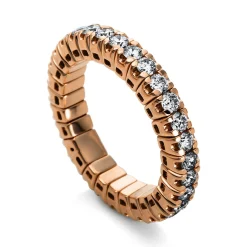 Mémoire-Ring 585/14K Rotgold Diamant 1.52ct.
