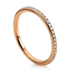Mémoire-Ring 750/18K Rotgold Diamant 0.43ct.