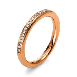 Mémoire-Ring 750/18K Rotgold Diamant 0.16ct.