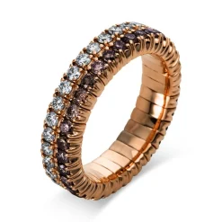 Mémoire-Ring 750/18K Rotgold Diamant 1.81ct.