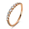 Mémoire-Ring 750/18K Rotgold Diamant 0.3ct.