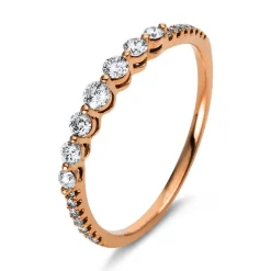 Mémoire-Ring 750/18K Rotgold Diamant 0.3ct.