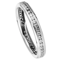 Mémoire-Ring 750/18K Weissgold Diamant 0.35ct.