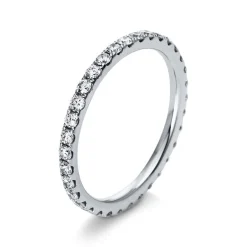 Mémoire-Ring 750/18K Weissgold Diamant 0.69ct.