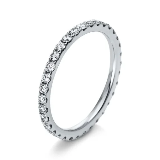 Mémoire-Ring 750/18K Weissgold Diamant 0.69ct.