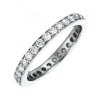 Mémoire-Ring 750/18K Weissgold Diamant 0.75ct.