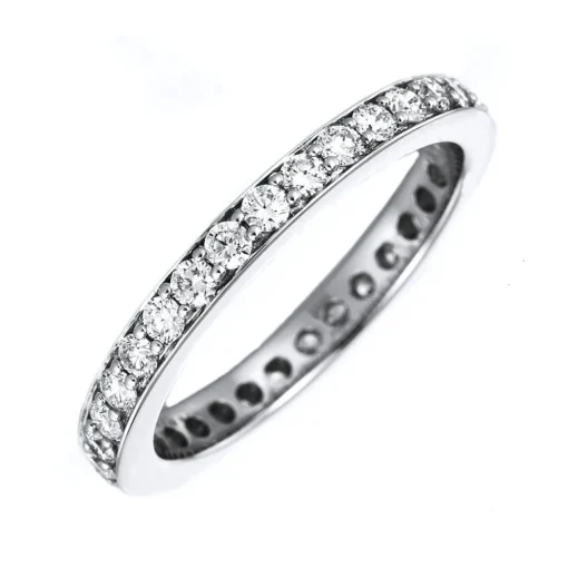 Mémoire-Ring 750/18K Weissgold Diamant 0.75ct.