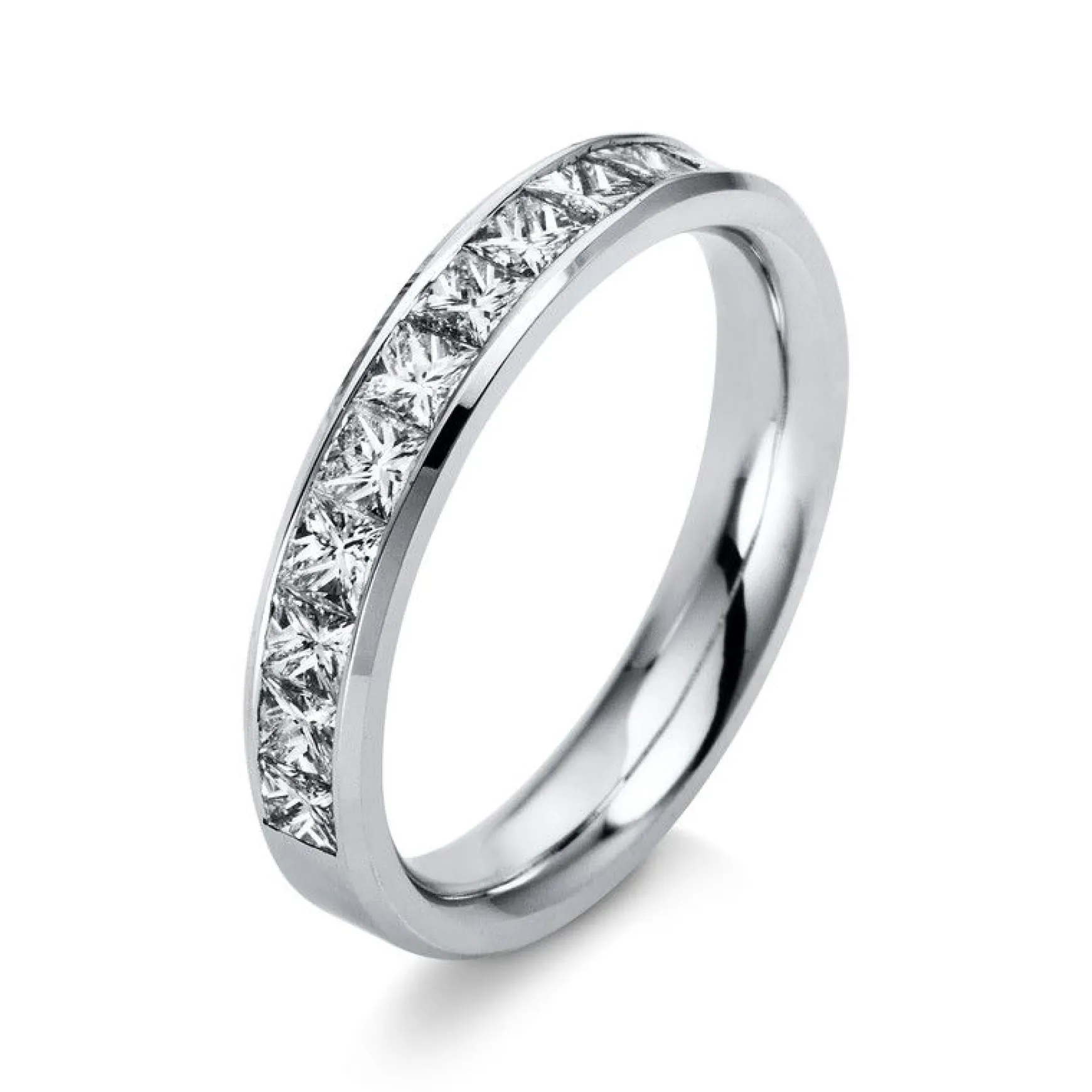 Mémoire-Ring 750/18K Weissgold Diamant 1ct.