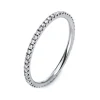 Mémoire-Ring 750/18K Weissgold Diamant 0.21ct.
