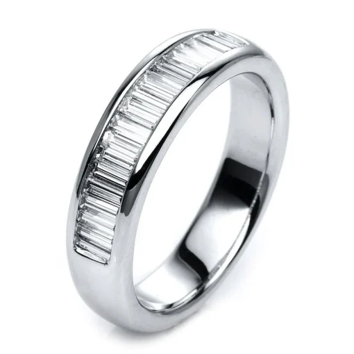 Mémoire-Ring 750/18K Weissgold Diamant 0.63ct.