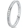 Mémoire-Ring 585/14K Weissgold Diamant 0.39ct.