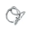 Mémoire-Ring 750/18K Weissgold Diamant 0.7ct.