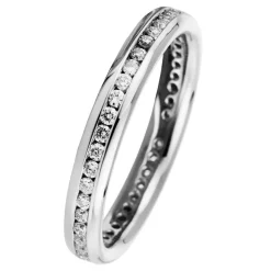Mémoire-Ring 750/18K Weissgold Diamant 0.35ct.