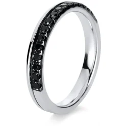 Mémoire-Ring 750/18K Weissgold Diamant 0.26ct.
