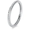 Mémoire-Ring 750/18K Weissgold Diamant 0.35ct.