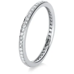 Mémoire-Ring 750/18K Weissgold Diamant 0.35ct.