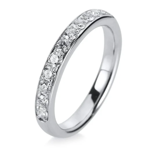 Mémoire-Ring 585/14K Weissgold Diamant 0.5ct.