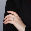Mémoire-Ring 750/18K Weissgold Diamant 4.82ct.