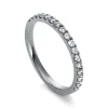 Mémoire-Ring 585/14K Weissgold Diamant 0.36ct.