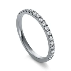 Mémoire-Ring 585/14K Weissgold Diamant 0.36ct.