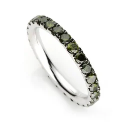 Mémoire-Ring 750/18K Weissgold Diamant 1.41ct.