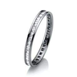 Mémoire-Ring 750/18K Weissgold Diamant 0.52ct.